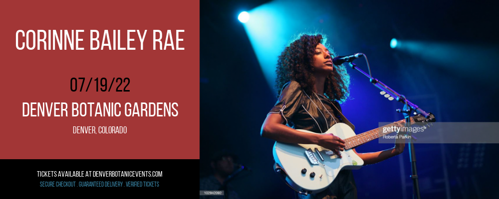 Corinne Bailey Rae at Denver Botanic Gardens tickets Corinne Bailey Rae at Denver Botanic Gardens